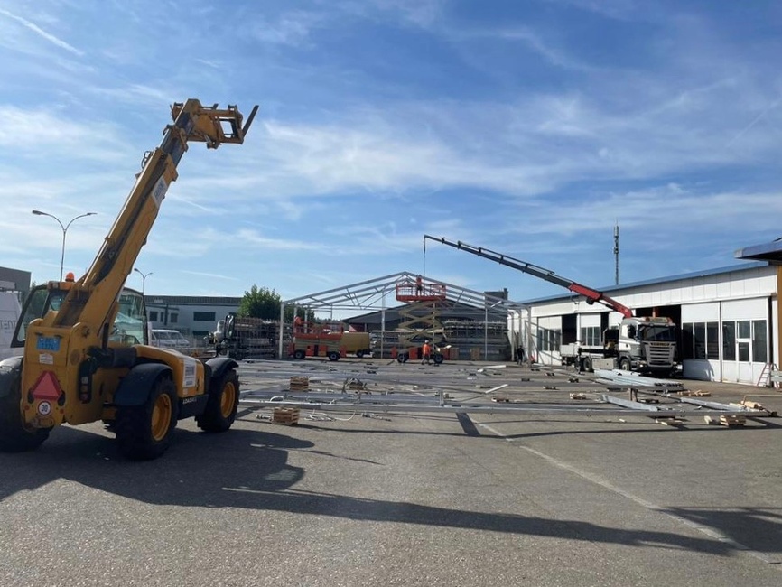 Construction d'un nouvel entrepôt à l'usine 2, Subingen